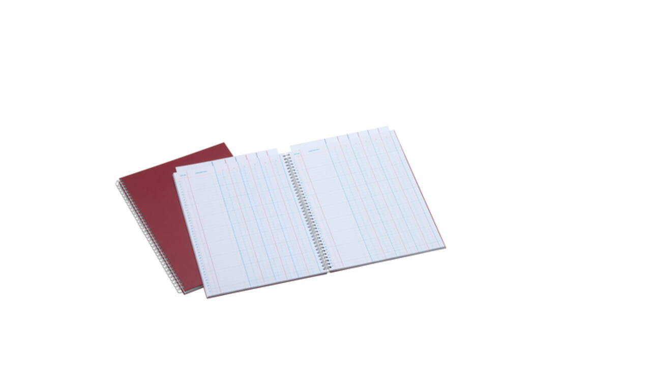Tabellarisch register Djois Atlanta 321x226mm 2x6kolommen 108blz rood