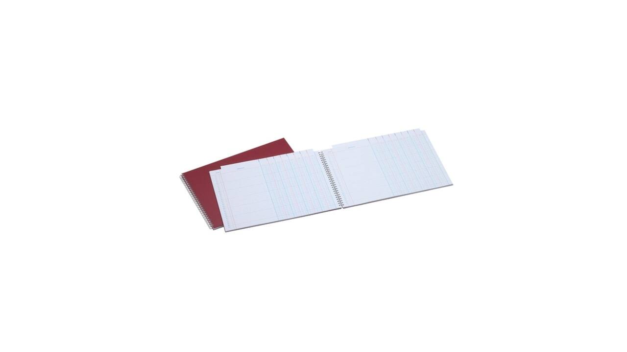 Tabellarisch register Djois Atlanta 247x351mm 2x8kolommen 108blz rood