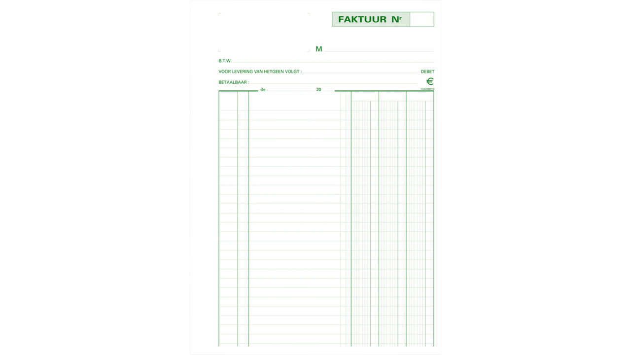 Facturenboek Exacompta Manifold dupli 50vel Nl