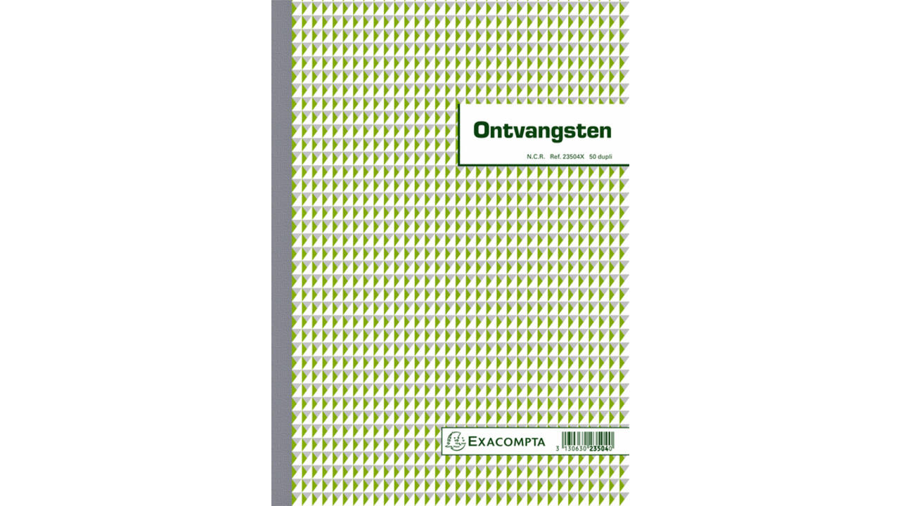 Kasboek Exacompta Manifold ontvangsten dupli 50vel NL