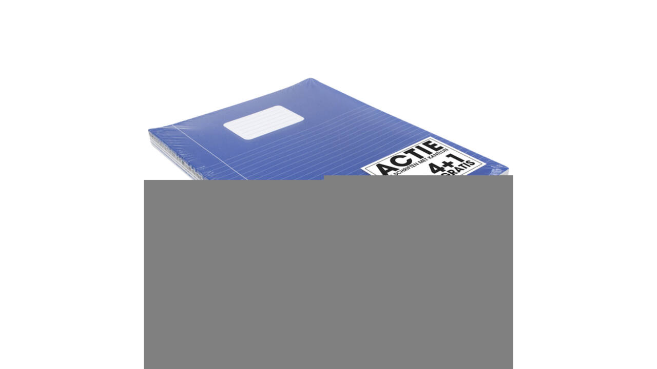 Schrift SOHO Basic A4 lijn 80 pagina's 60gr pak à 5 stuks