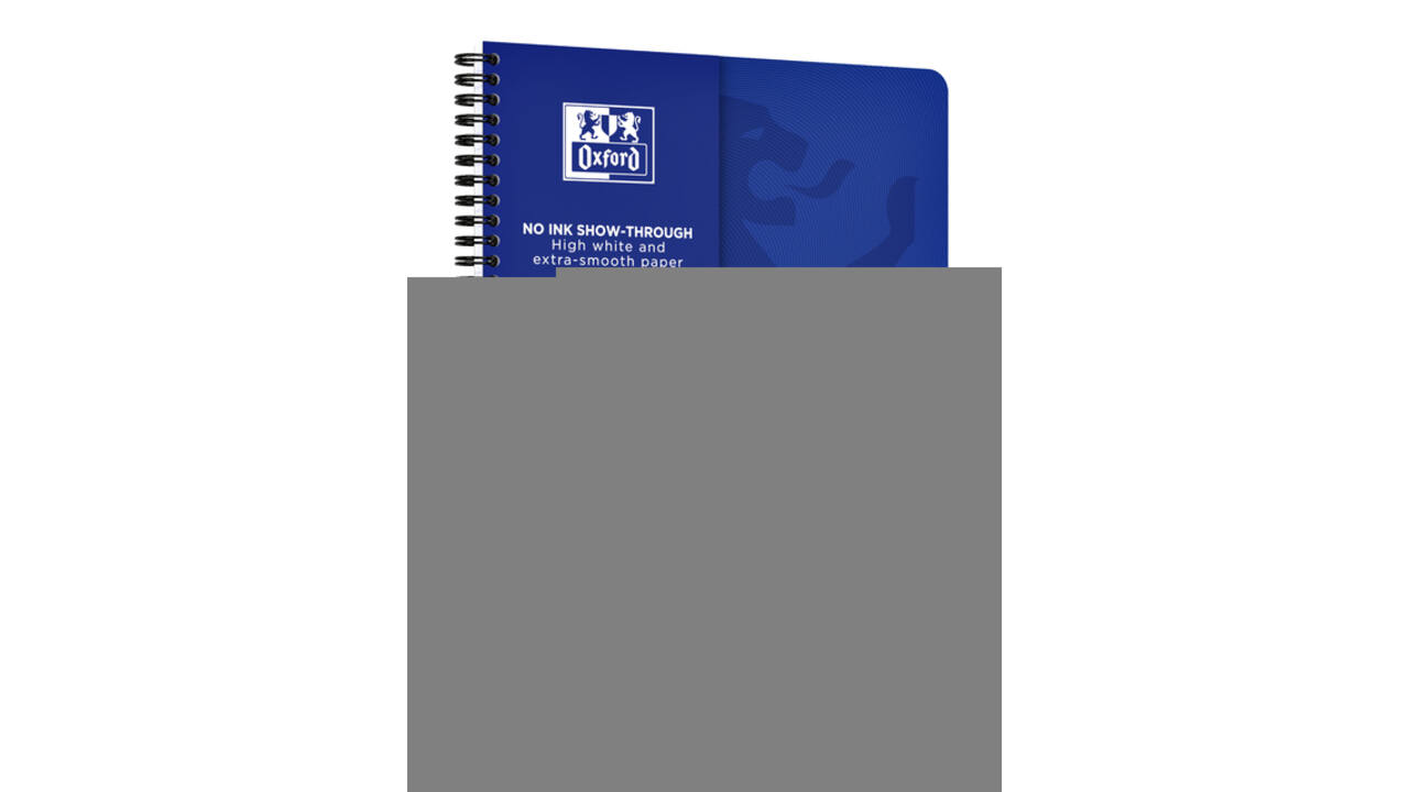 Spiraalblok Oxford Touch A4 lijn 140 pagina's 80gr blauw