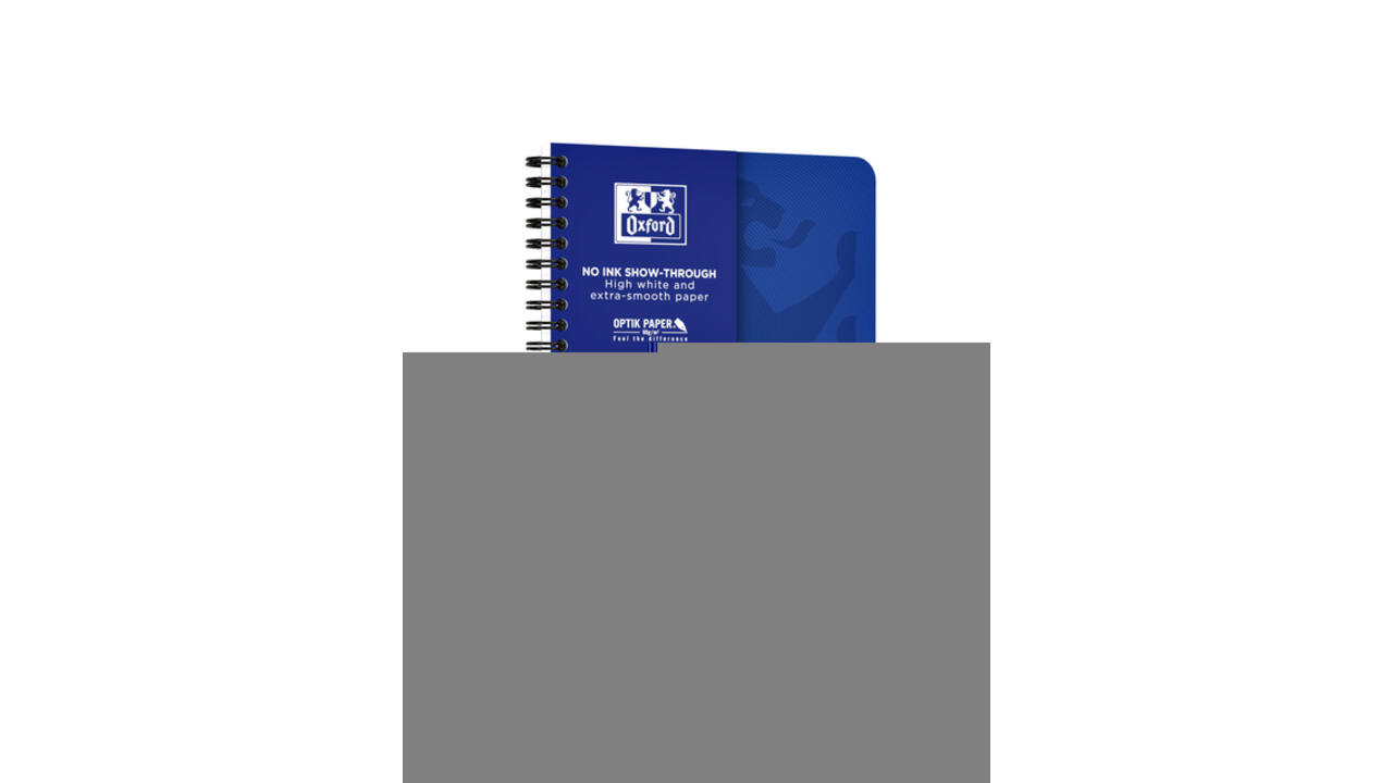 Spiraalblok Oxford Touch A5 lijn 140 pagina's 80gr blauw