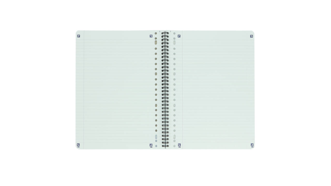 Collegeblok Oxford School A4+ lijn 23-gaats 160 pagina's 80gr voordeelpak assorti 3 stuks