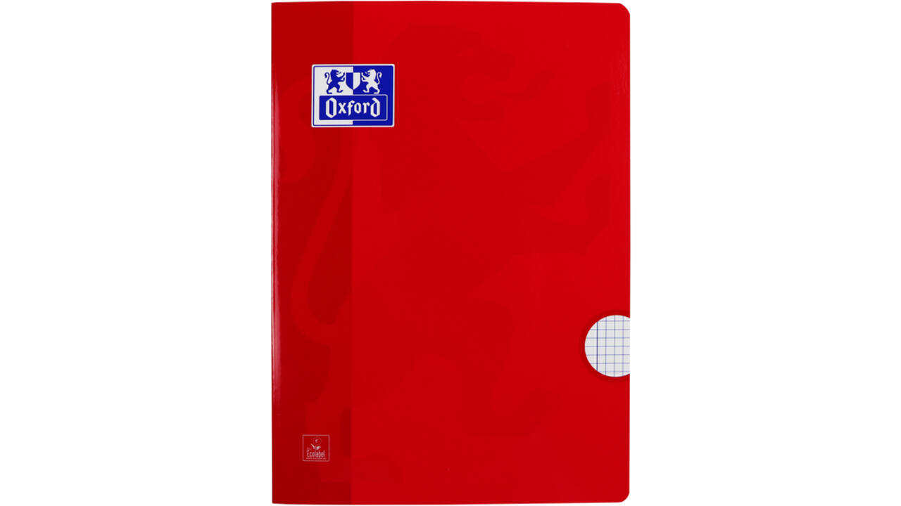 Schrift Oxford School A4 ruit 5x5mm 72 pagina's 80gr assorti