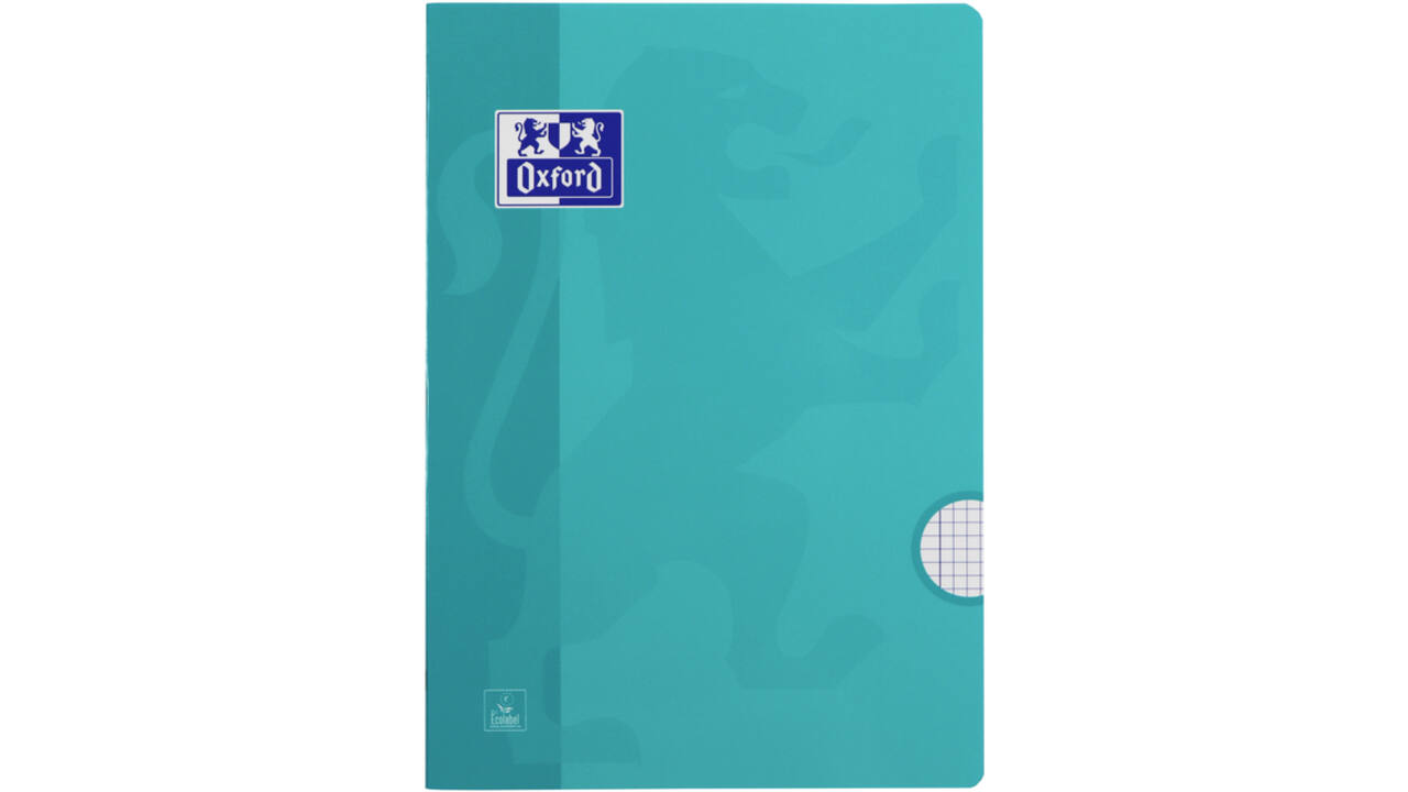 Schrift Oxford School A4 ruit 5x5mm 72 pagina's 80gr assorti