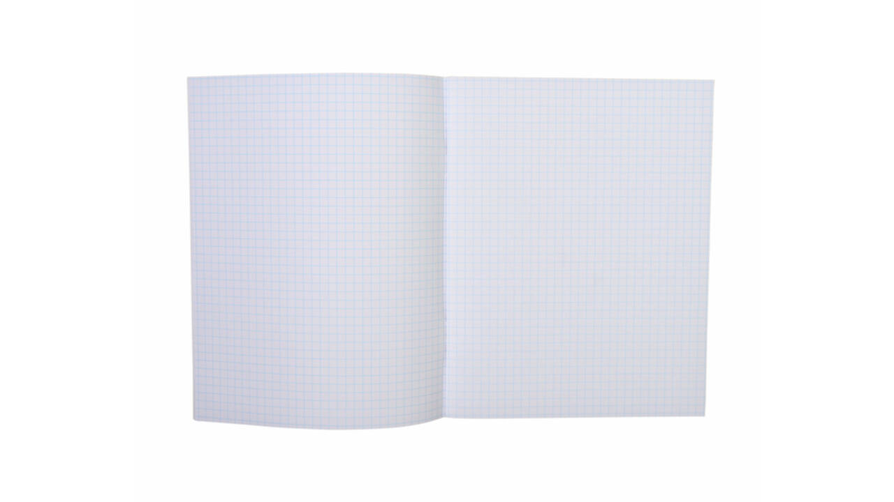 Schrift Qbasic 210x165mm ruit 5mm 80blz 70gr assorti