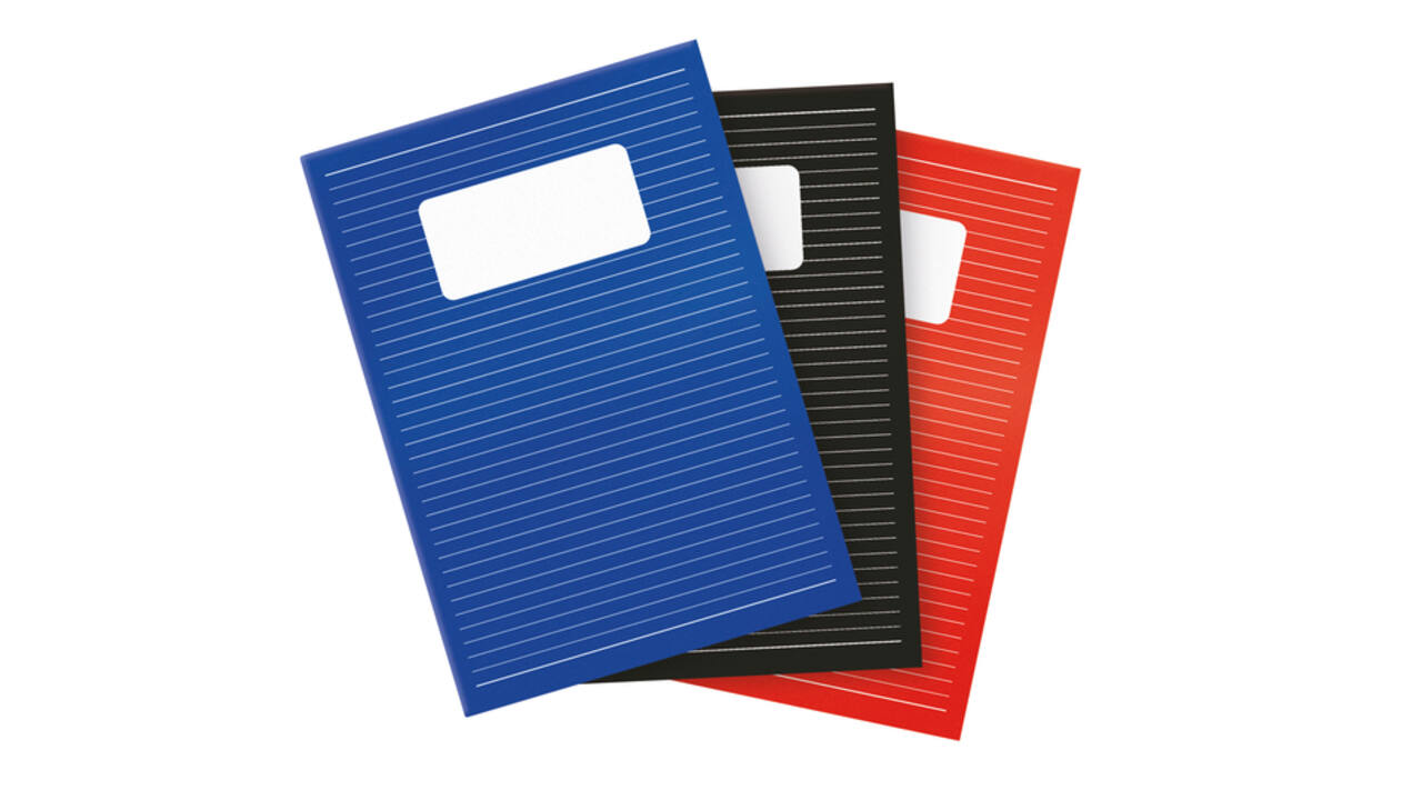 Schrift Qbasic A4 lijn 80blz 70gr assorti