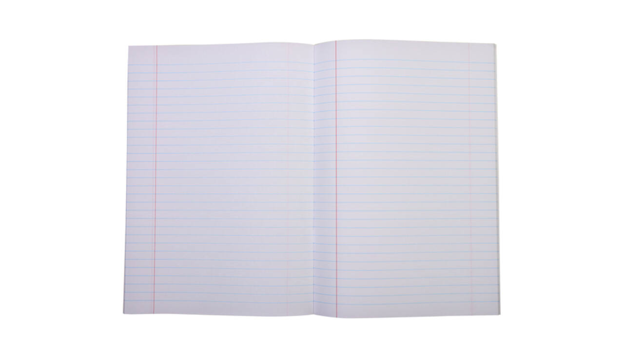 Schrift Qbasic A4 lijn 80blz 70gr assorti