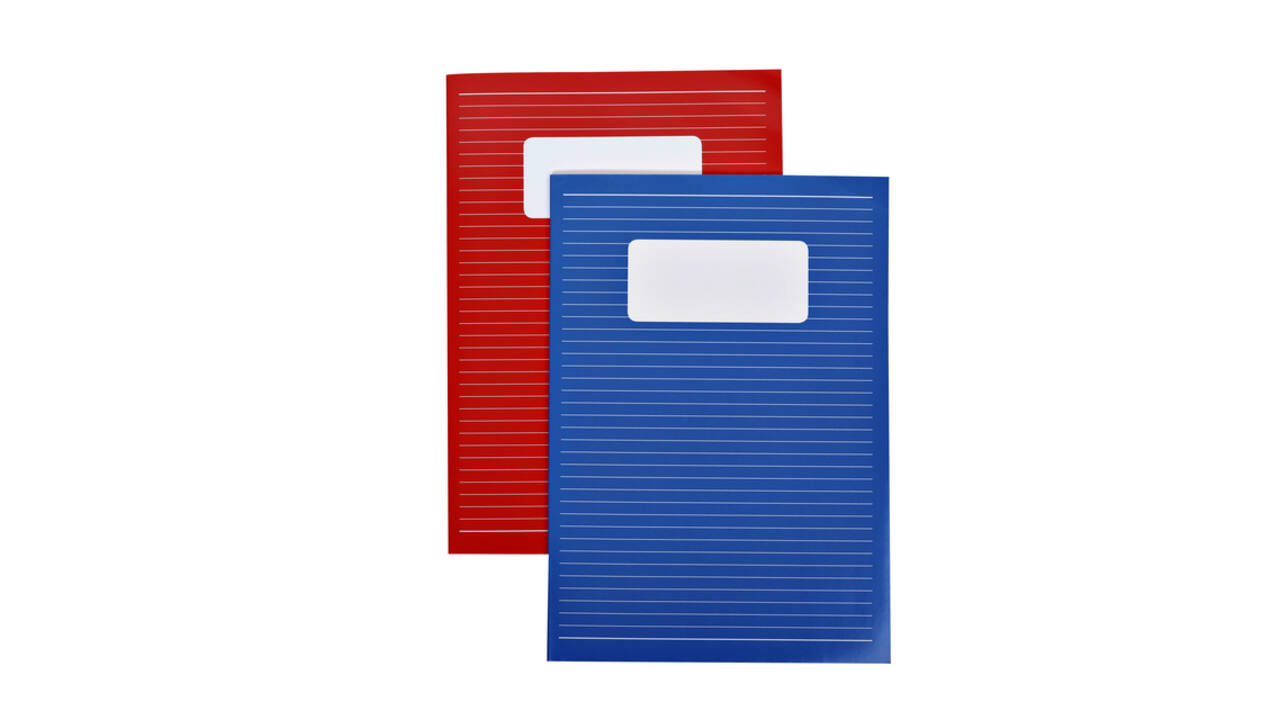 Schrift Qbasic A4 lijn 80blz 70gr assorti