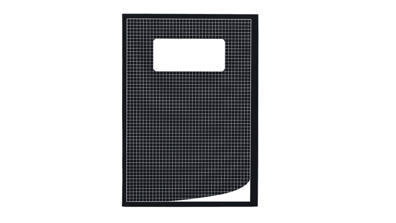Schrift Qbasic A4 ruit 5mm 80blz 70gr assorti