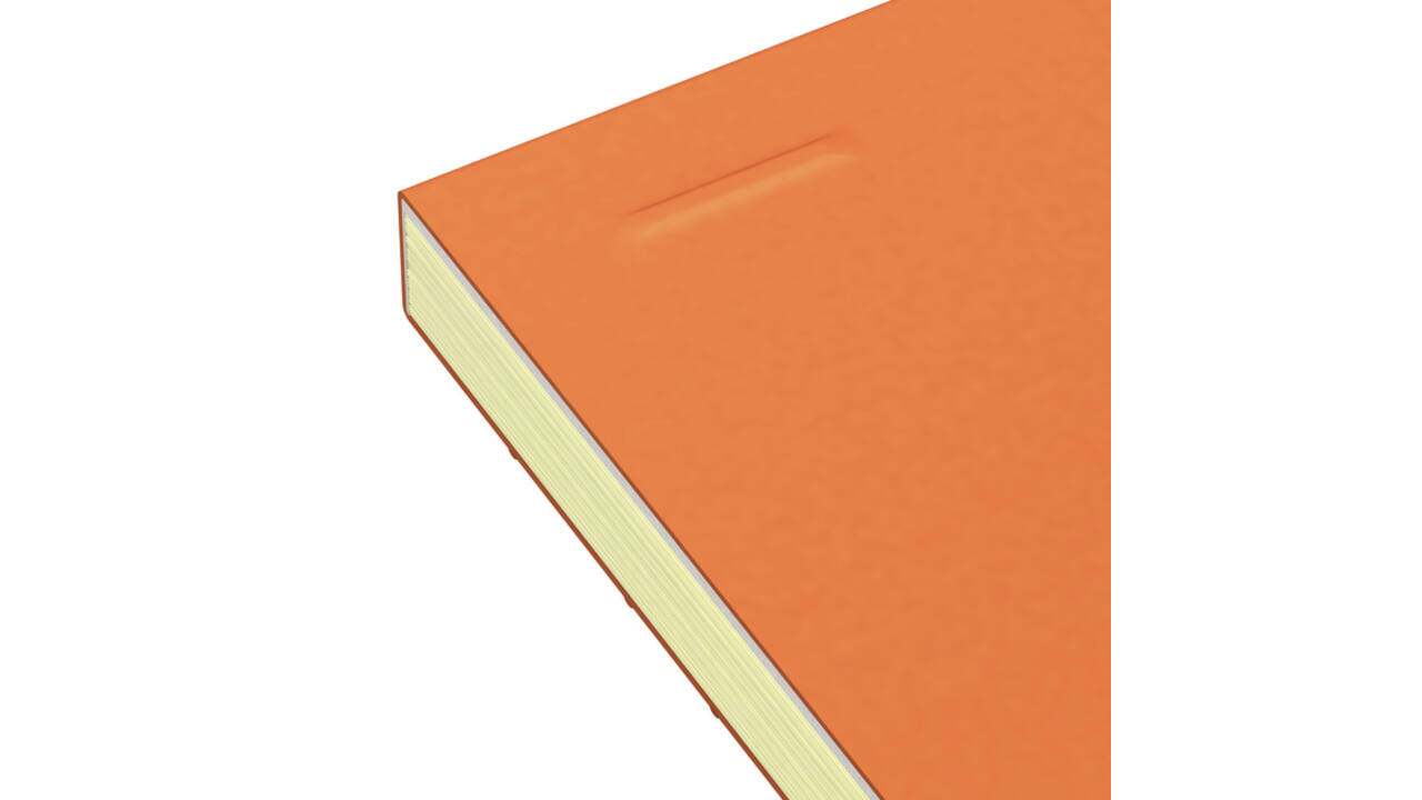 Cursusblok Oxford Orange Notepad A4+ lijn 4-gaats 160 pagina's 80gr oranje