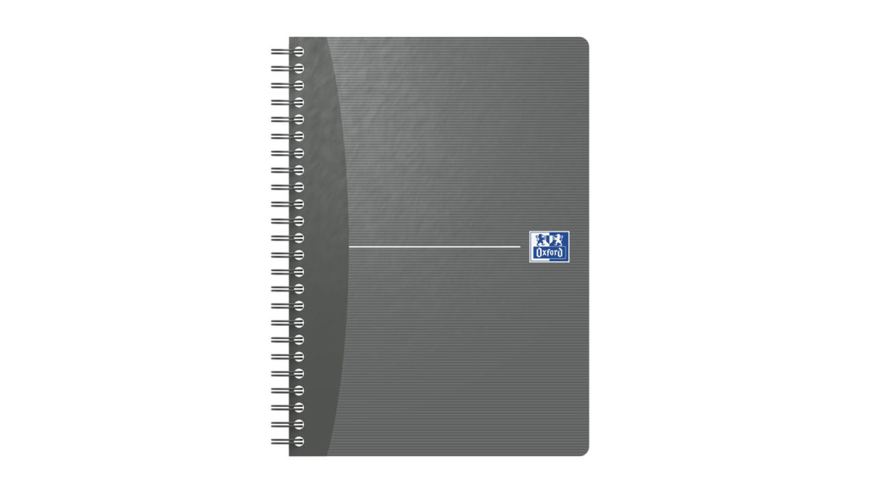 Spiraalblok Oxford Essentials A5 lijn 180 pagina's 80gr assorti