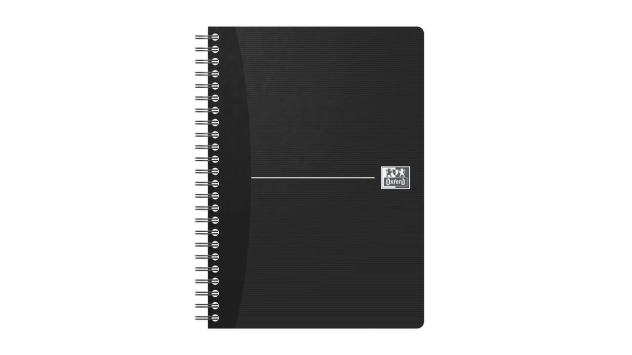 Spiraalblok Oxford Essentials A5 lijn 180 pagina's 80gr assorti