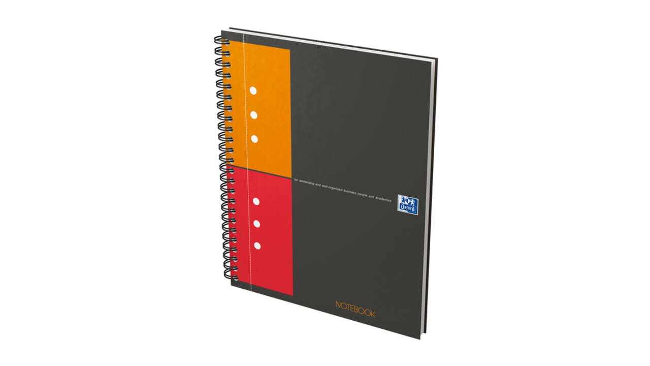 Spiraalblok Oxford International Notebook A5+ ruit 160 pagina's