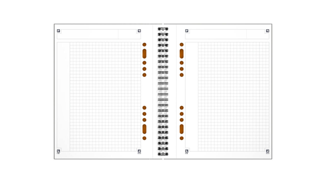 Spiraalblok Oxford International Notebook A5+ ruit 160 pagina's
