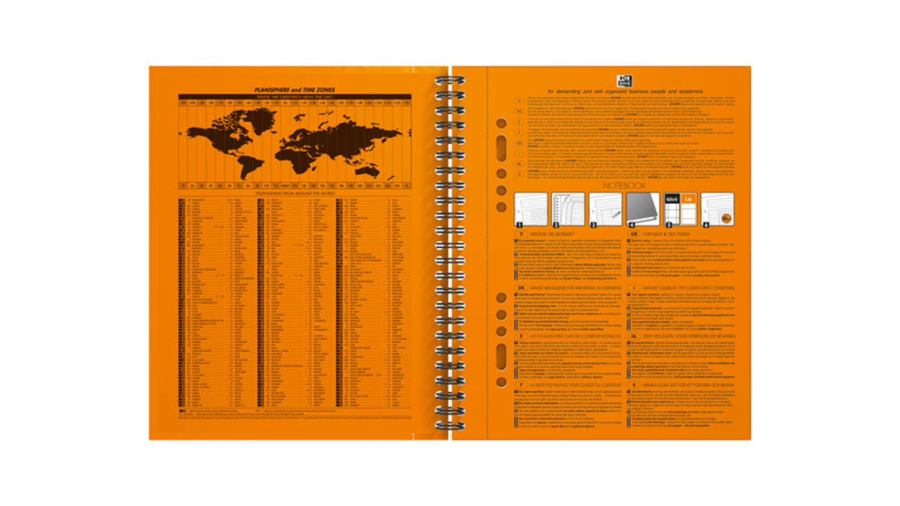 Spiraalblok Oxford International Notebook A5+ lijn