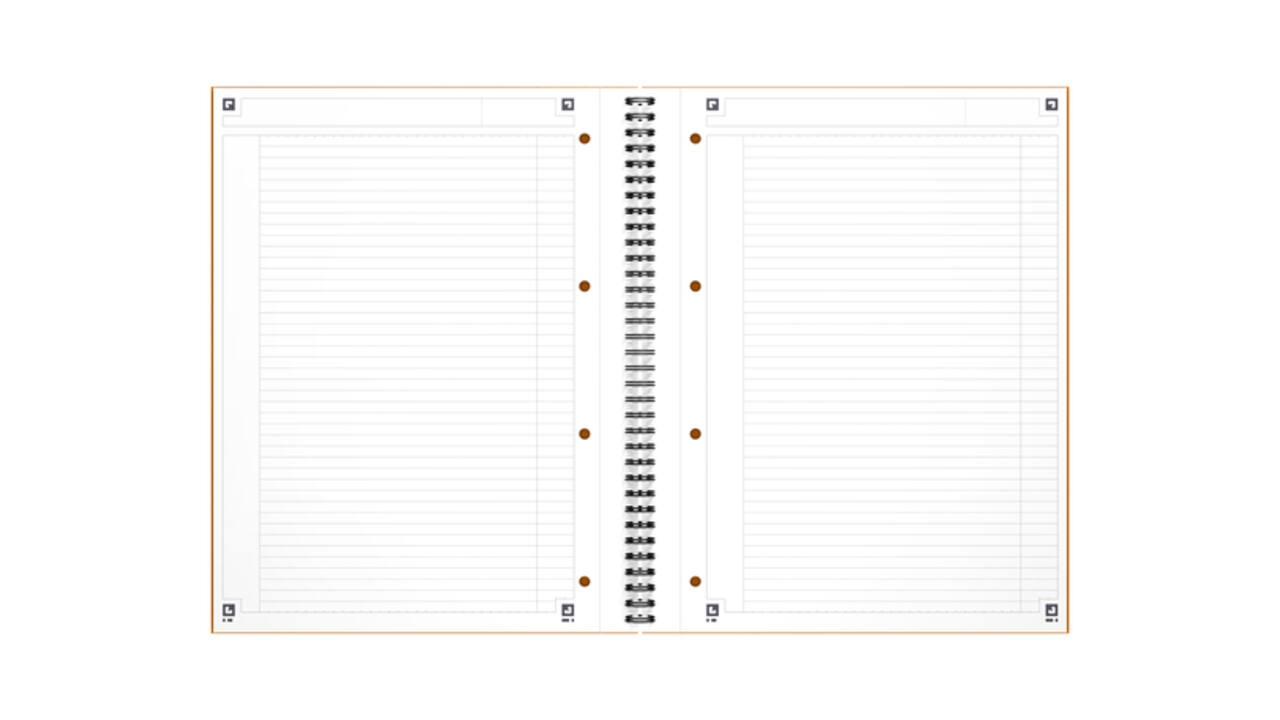 Spiraalblok Oxford International Notebook A4+ 160 pagina's lijn