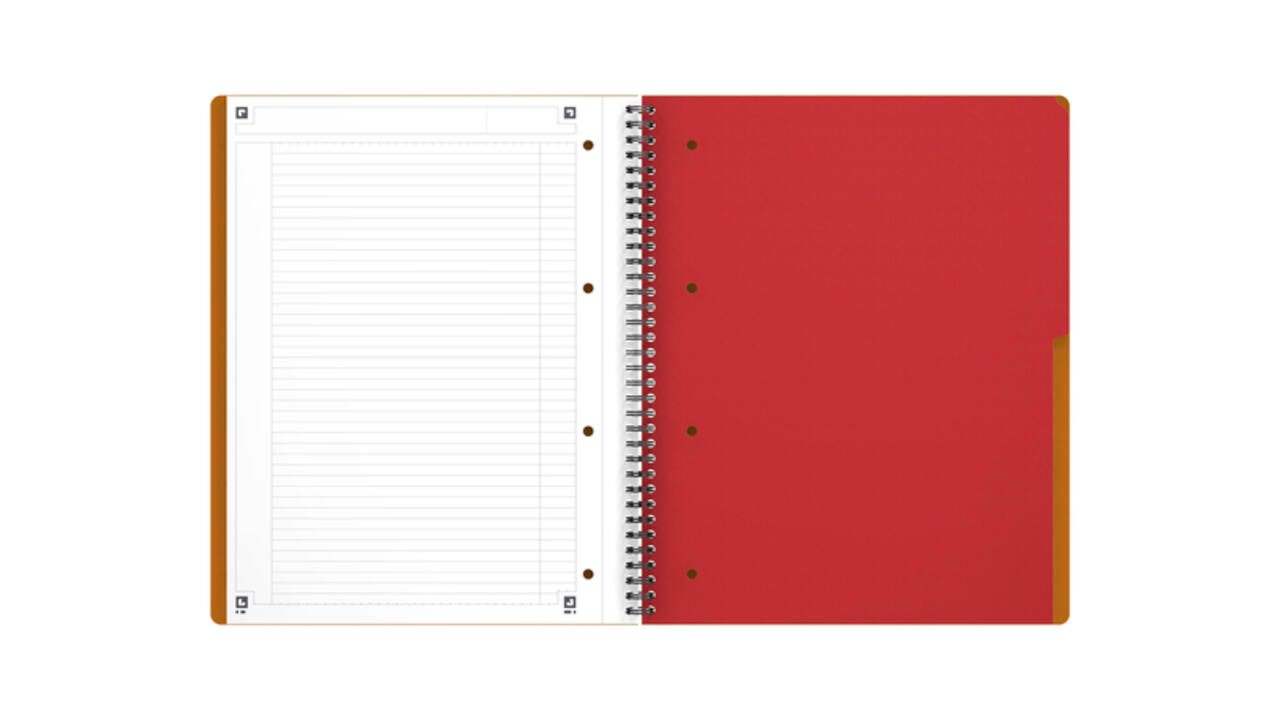 Spiraalblok Oxford International Activebook A4+ 160 pagina's lijn
