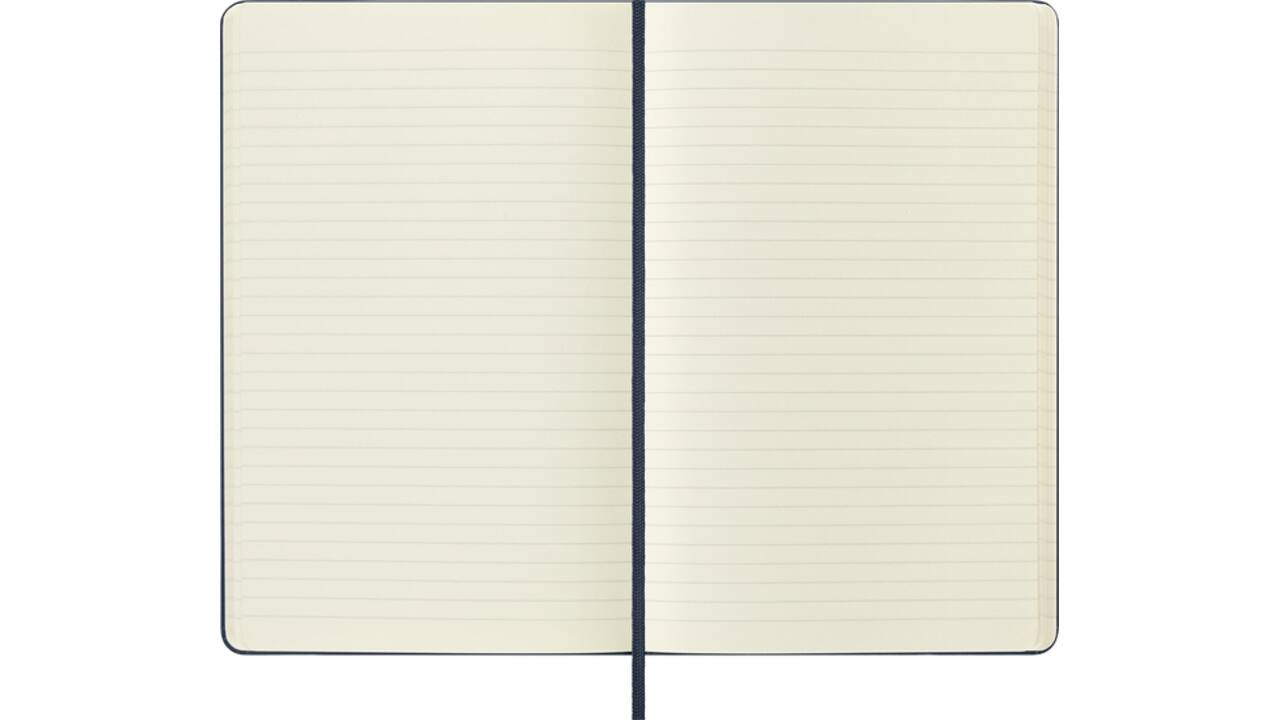 Notitieboek Moleskine large 130X210mm lijn hard cover sapphire blue