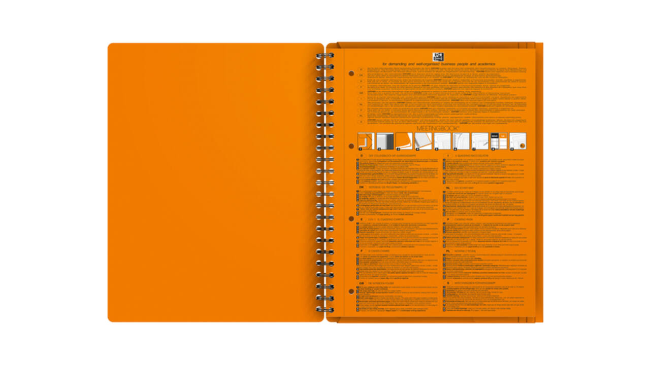 Spiraalblok Oxford International Meetingbook A4+ 160 pagina's lijn
