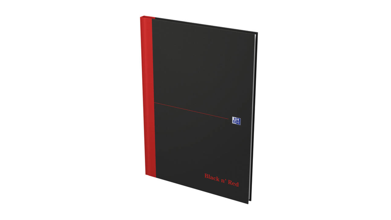 Notitieboek Oxford Black n' Red A4 96vel lijn