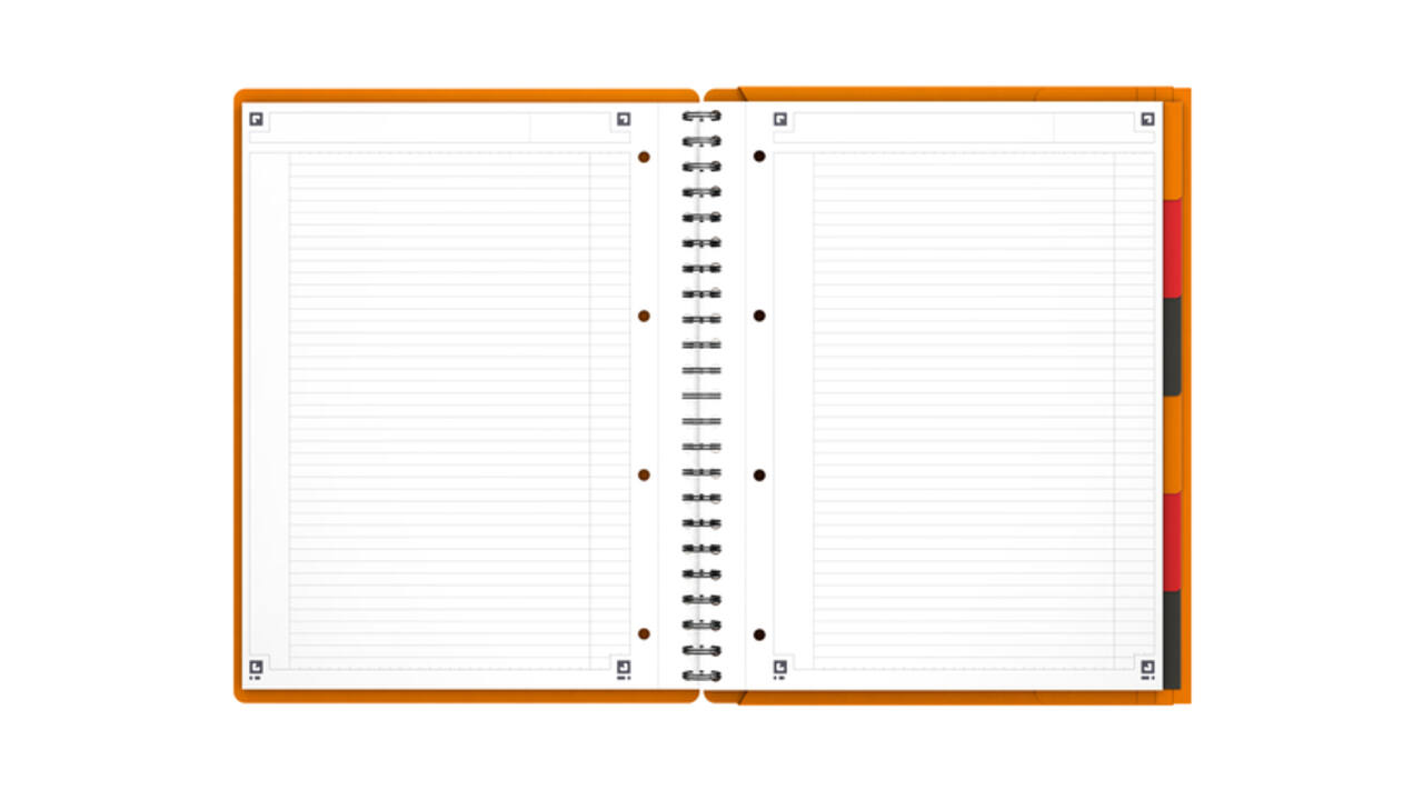 Spiraalblok Oxford International Organiserbook A4+ 160 pagina's lijn