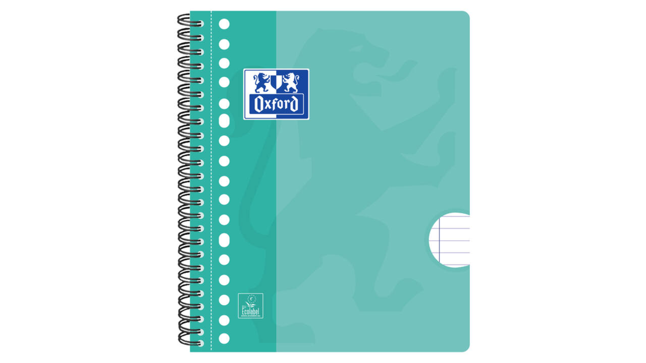 Collegeblok Oxford School A5+ lijn 17-gaats 160 pagina's 80gr assorti