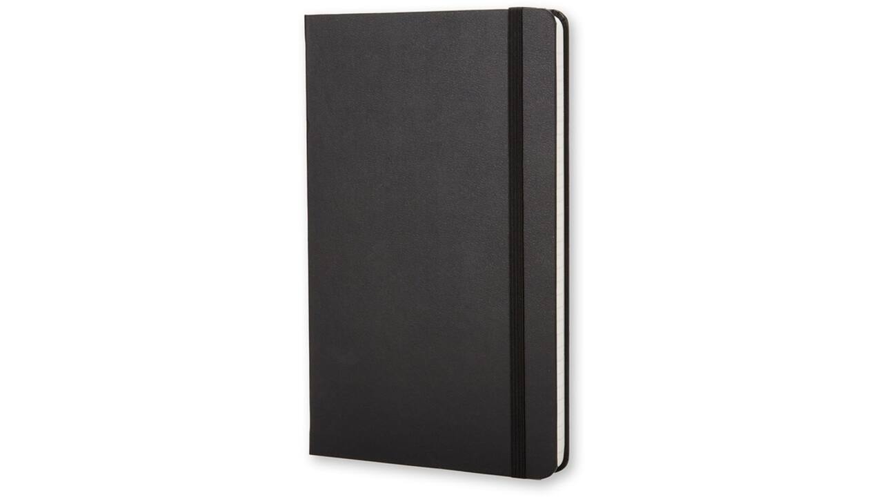 Notitieboek Moleskine large 130x210mm lijn hard cover zwart