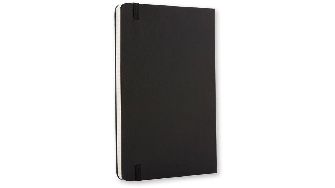 Notitieboek Moleskine large 130x210mm ruit 5x5 hard cover zwart