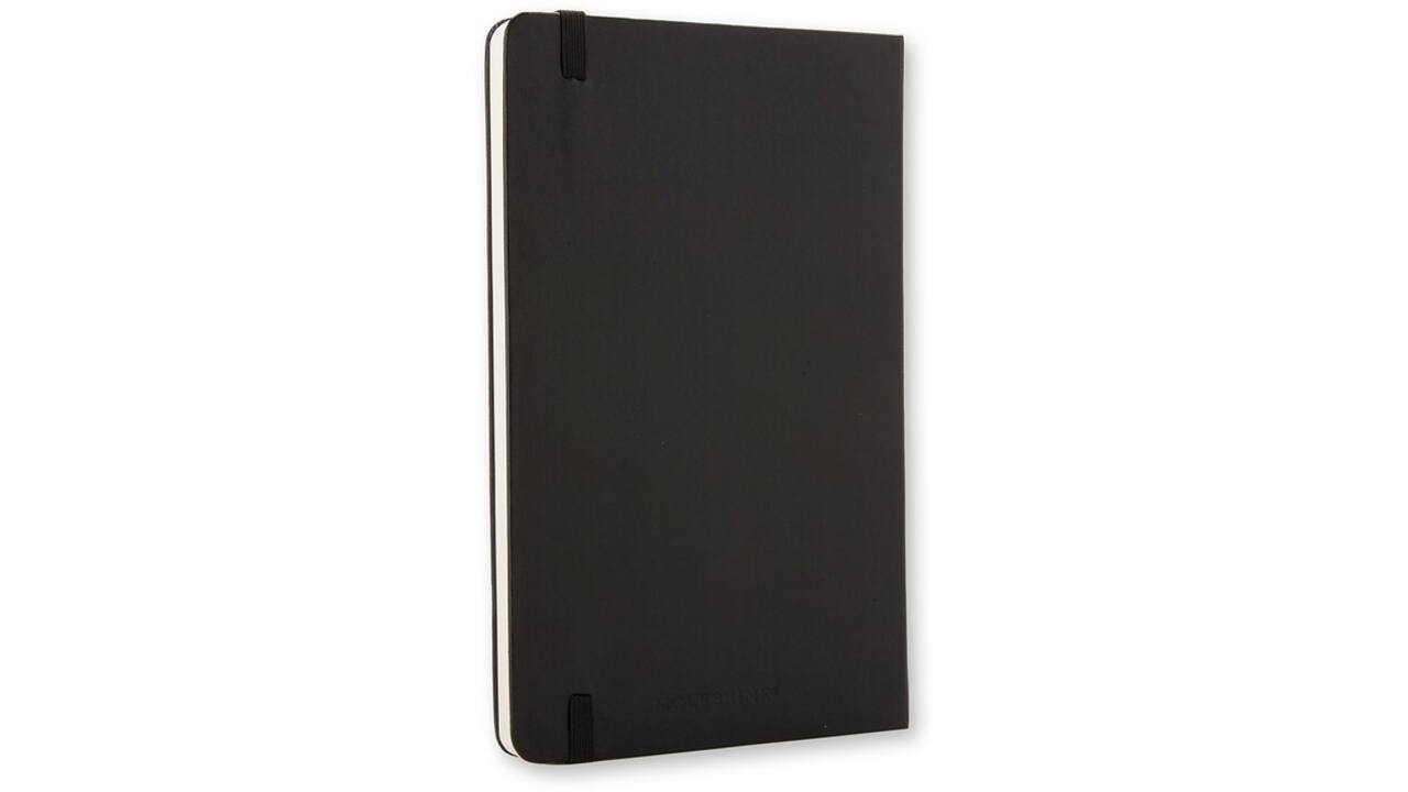 Notitieboek Moleskine large 130x210mm blanco hard cover zwart