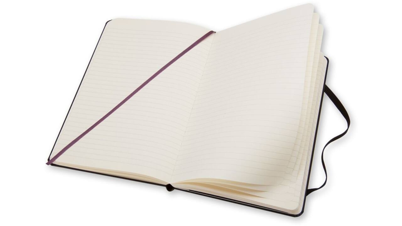 Notitieboek Moleskine pocket 90x140mm lijn hard cover zwart