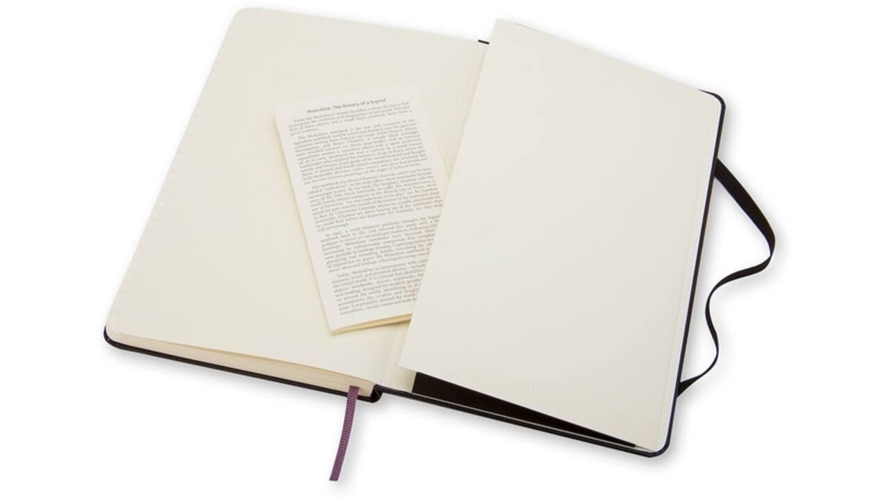 Notitieboek Moleskine pocket 90x140mm lijn hard cover zwart