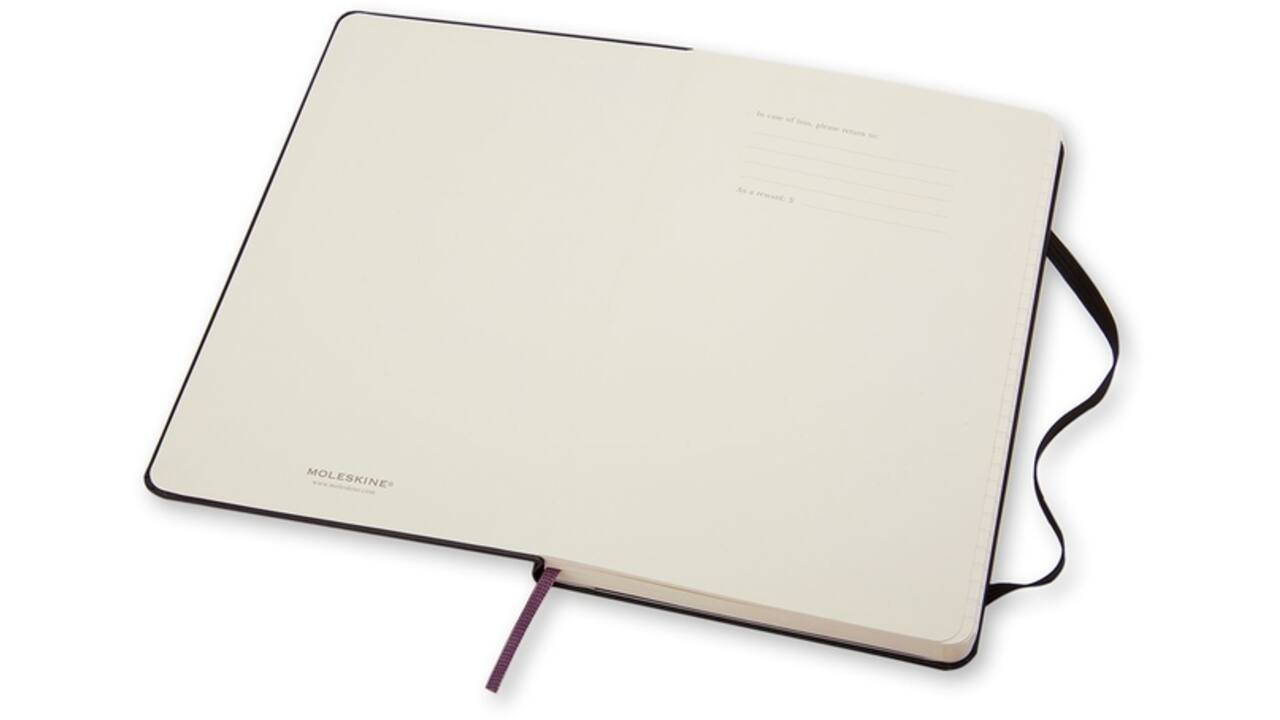 Notitieboek Moleskine pocket 90x140mm lijn hard cover zwart