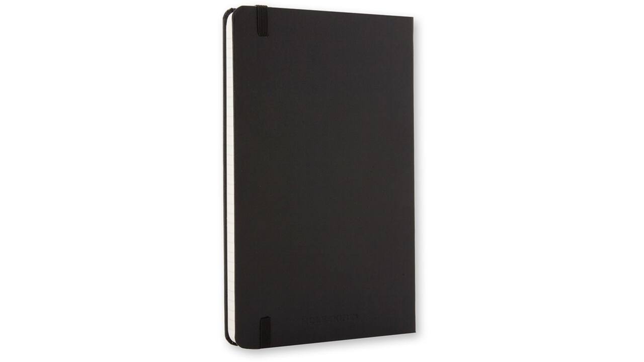 Notitieboek Moleskine pocket 90x140mm lijn hard cover zwart