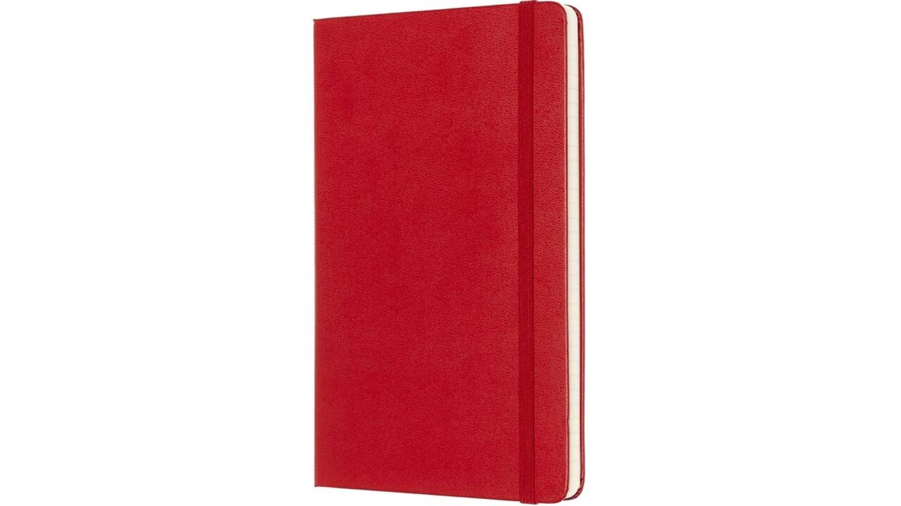 Notitieboek Moleskine large 130x210mm lijn hard cover  rood