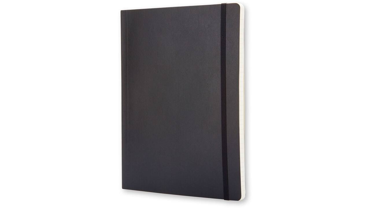 Notitieboek Moleskine XL 190x250mm lijn soft cover zwart