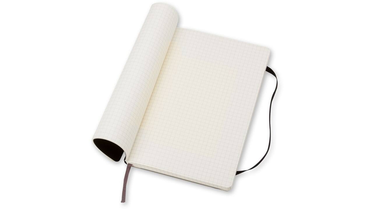 Notitieboek Moleskine XL 190x250mm lijn soft cover zwart