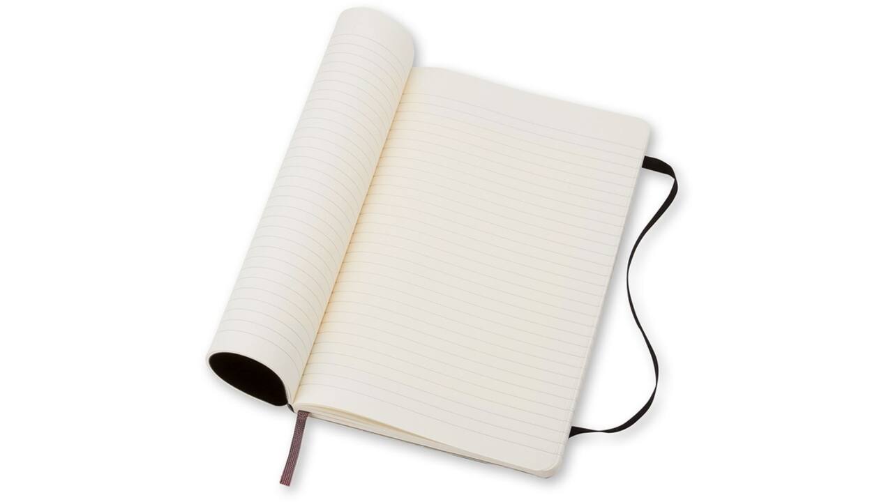 Notitieboek Moleskine pocket 90x140mm lijn soft cover zwart