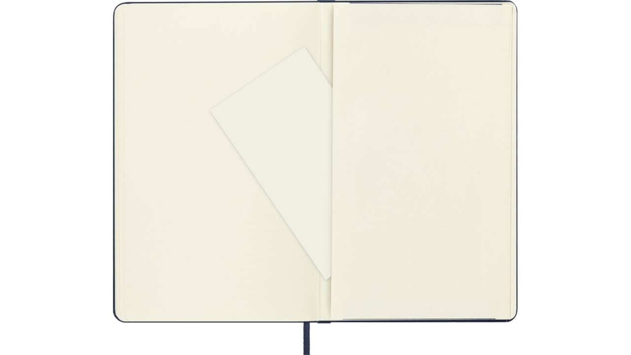 Notitieboek Moleskine large 130x210mm blanco hard cover sapphire blue