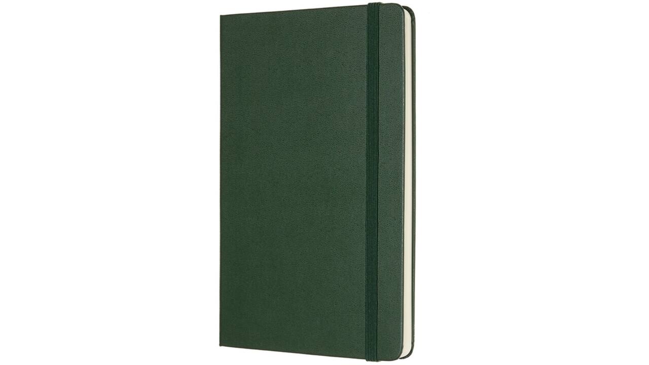 Notitieboek Moleskine large 130x210mm blanco hard cover myrtle green