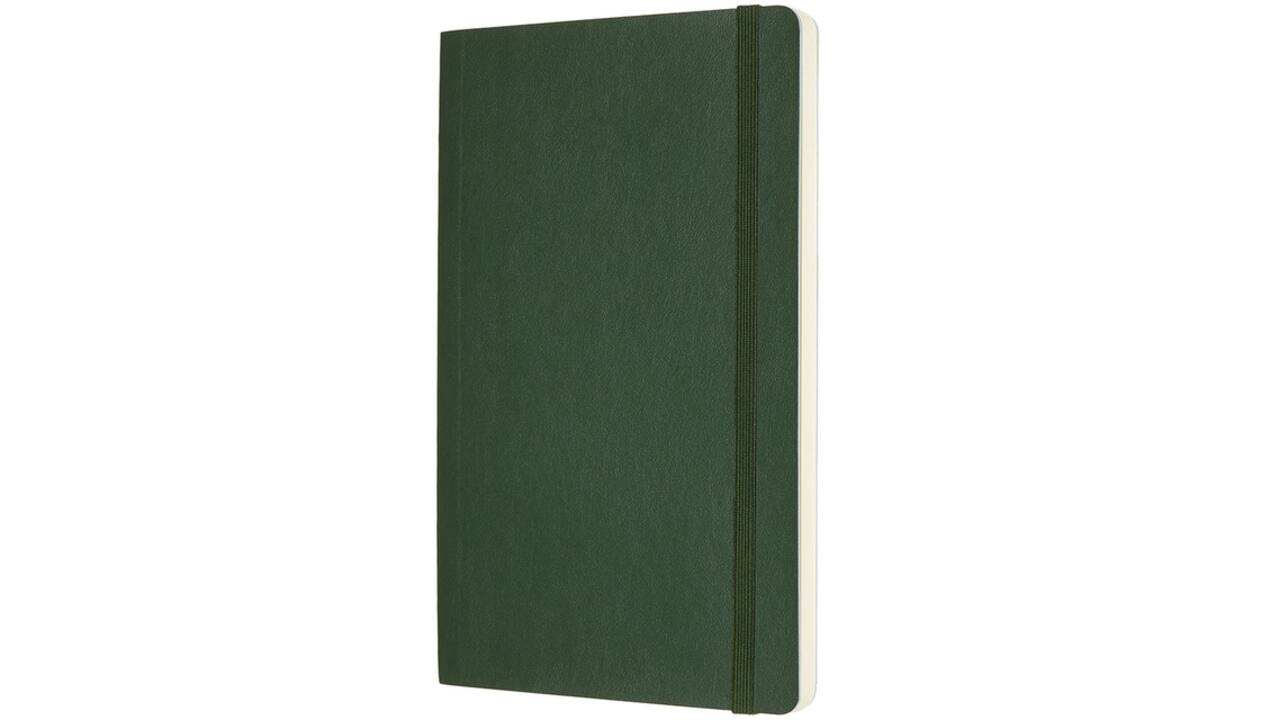 Notitieboek Moleskine large 130x210mm blanco soft cover myrtle green