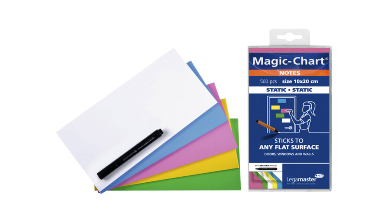 Magic-chart notes Legamaster 10x20cm assorti 500 vel
