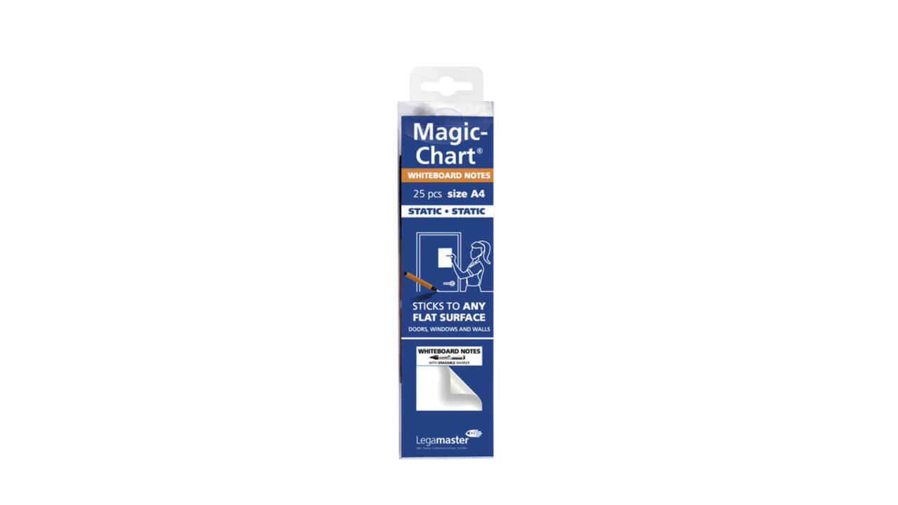 Magic-chart notes Legamaster whiteboard 20x30cm wit 25 vel