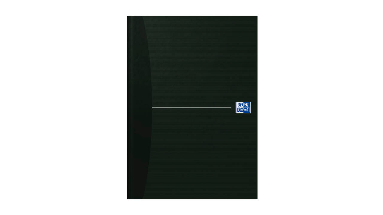 Notitieboek Oxford Office Essentials A4 96vel lijn zwart