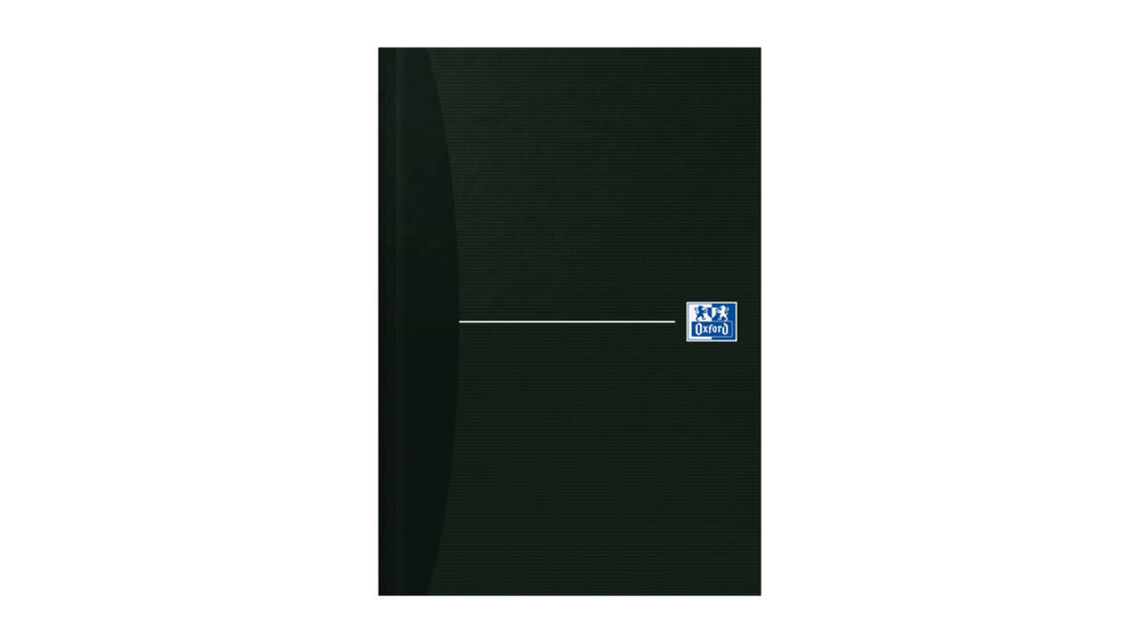 Notitieboek Oxford Office Essentials A5 96vel lijn zwart