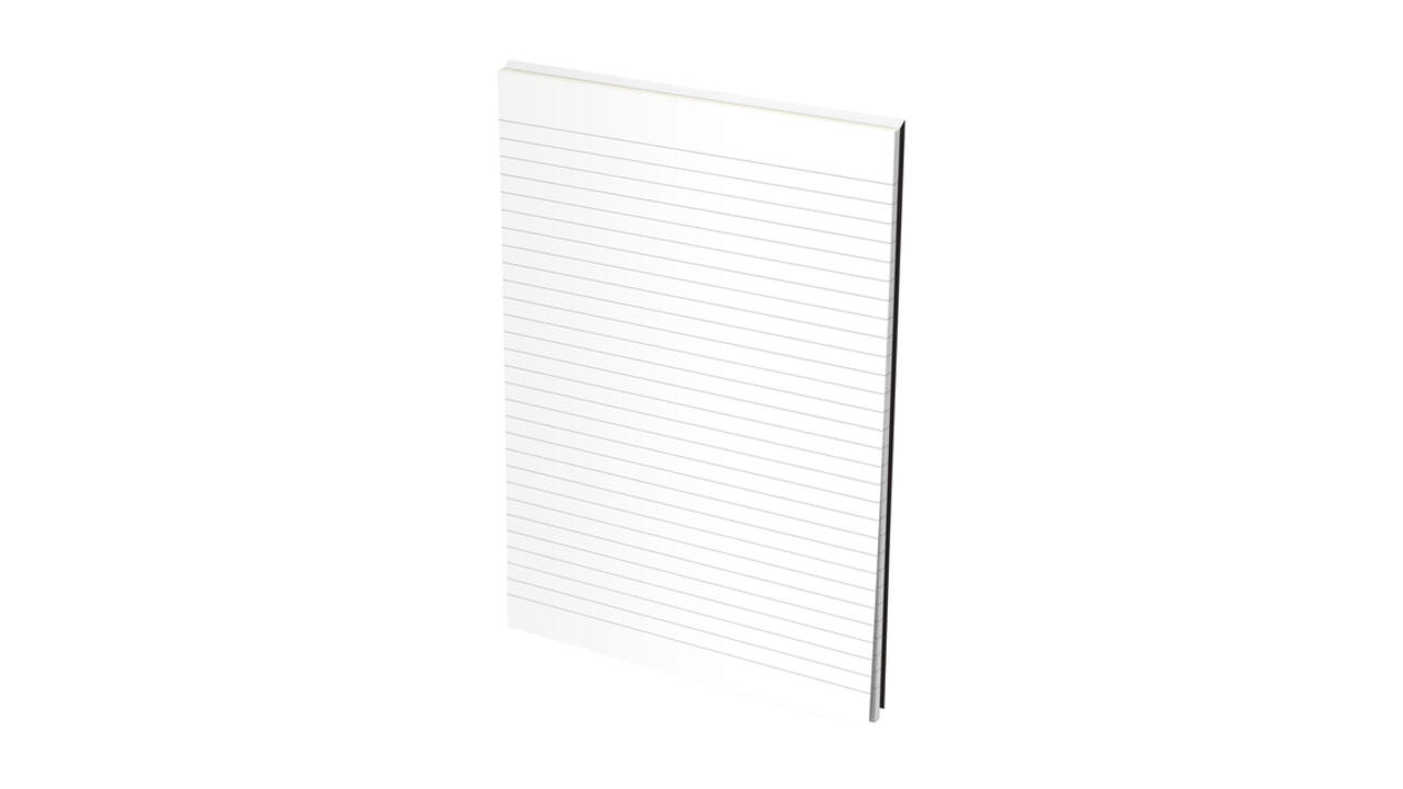 Schrijfblok Oxford Office Smart A4 lijn 50 vel 80-90gr zwart