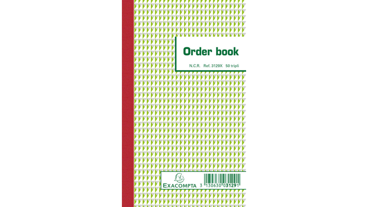 Orderboek Exacompta 175x105mm 50x3vel