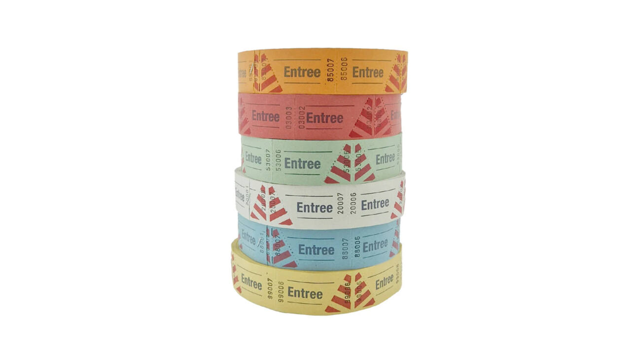 Entreebewijs Combicraft nummering 1-1000 blauw 1000 stuks