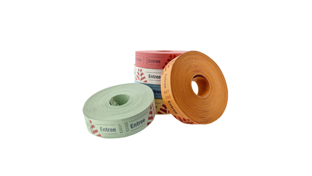Entreebewijs Combicraft nummering 1-1000 blauw 1000 stuks